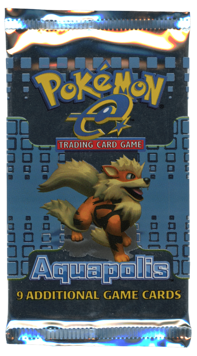 Pokémon 2003 E Aquapolis Booster Pack Arcanine Rare Candy